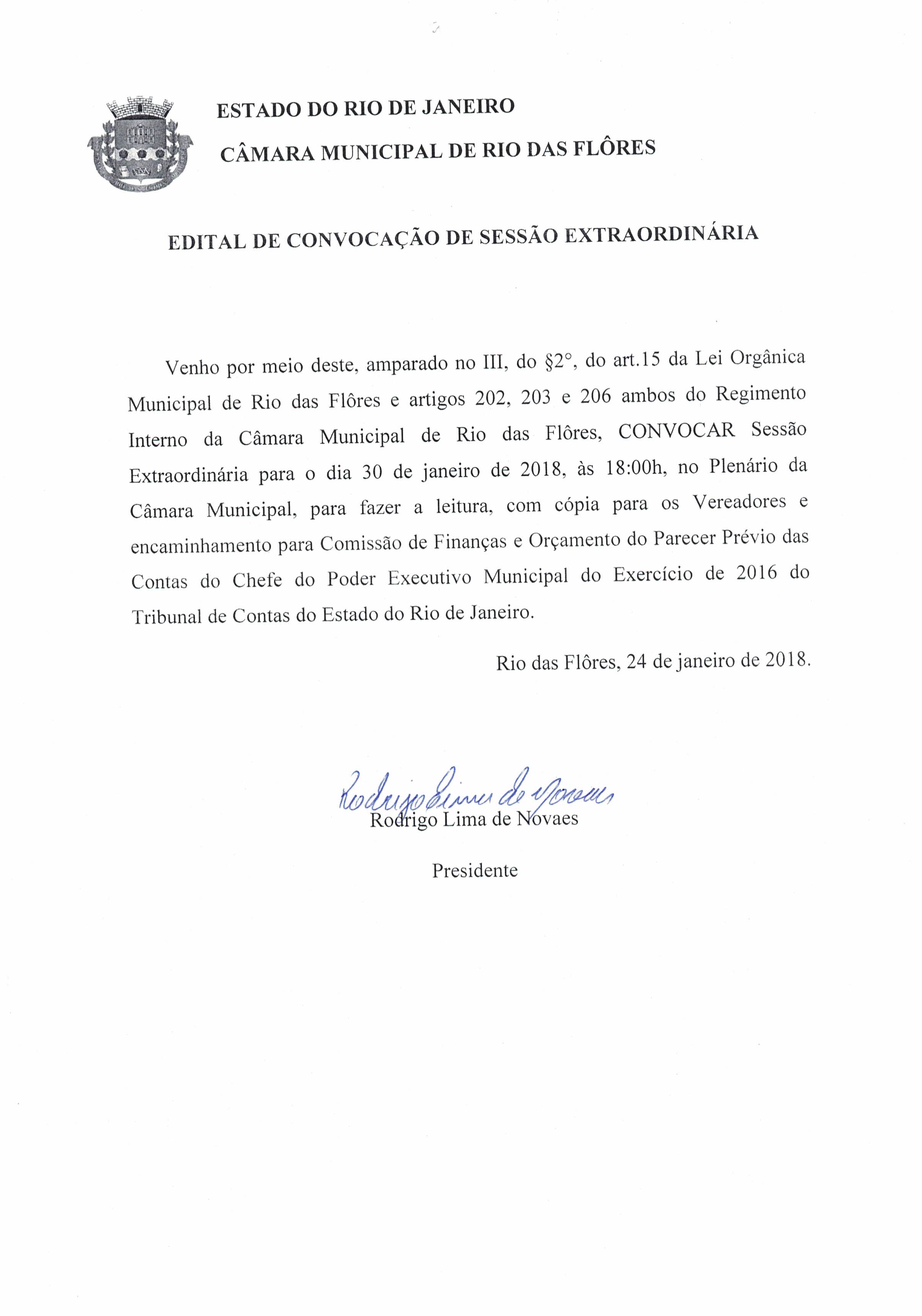 Edital de Convocação