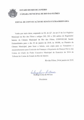 Edital de Convocação