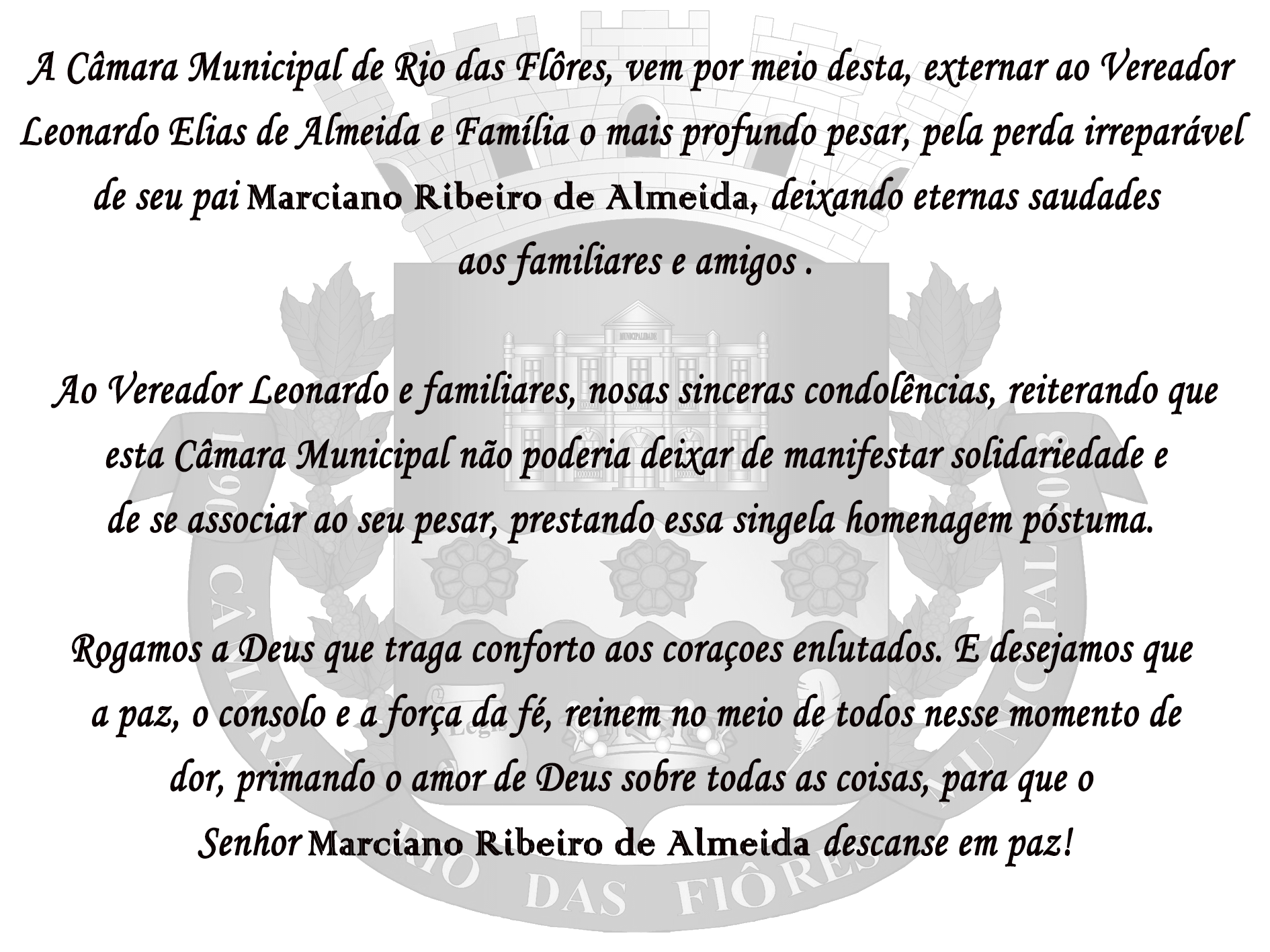 Moção de Pesar
